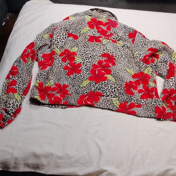 Vintage Nancy Bolen For City Girl Women's Button Up Blouse Size Large - Picture 10 of 12